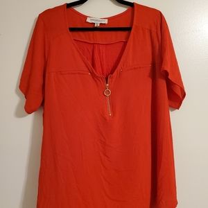 Tempted heart red size 2x blouse